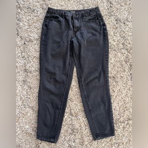 True Craft Black Skinny Crop Jeans